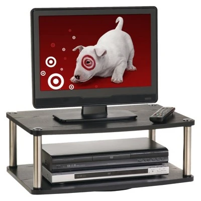 Two-Tier Swivel Riser TV Stand for TVs up to 20" - Breighton Home Brown 6 Two-Tier Swivel Riser TV Stand for TVs up to 20" - Breighton Home Brown - Image 4