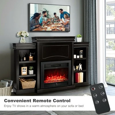 Costway 70'' Fireplace TV Stand Media W/ 28.5'' 750W/1500W Electric Fireplace 5 Costway 70'' Fireplace TV Stand Media W/ 28.5'' 750W/1500W Electric Fireplace - Image 3