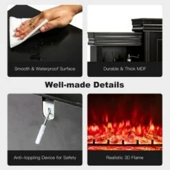 Costway 70'' Fireplace TV Stand Media W/ 28.5'' 750W/1500W Electric Fireplace 22 Costway 70'' Fireplace TV Stand Media W/ 28.5'' 750W/1500W Electric Fireplace -Cheap TV Stands Store unnamed file 763