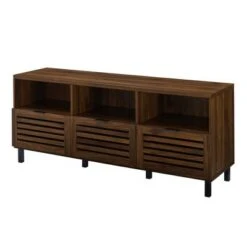 Visconti Boho Slat Door TV Stand for TVs up to 65" - Saracina Home English Oak -Cheap TV Stands Store unnamed file 7655