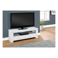 2 Drawers TV Stand for TVs up to 47" - EveryRoom White