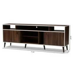Marion Finished TV Stand for TVs up to 60" Walnut Brown/White - Baxton Studio 17 Marion Finished TV Stand for TVs up to 60" Walnut Brown/White - Baxton Studio -Cheap TV Stands Store unnamed file 7680