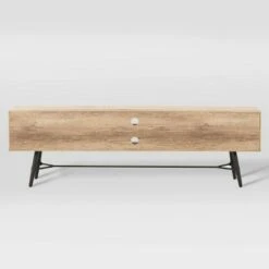 Aurora Duotone TV Bench for TVs up to 80" - CorLiving Gray/black