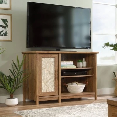 Coral CapeTV Stand for TVs up to 42" Sandoori Light Brown - Sauder 3 Coral CapeTV Stand for TVs up to 42" Sandoori Light Brown - Sauder