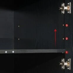 Fremont Glass Cabinets TV Stand for TVs up to 90" Black - CorLiving -Cheap TV Stands Store unnamed file 7764