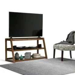 Hawkins Solid Wood TV Stand for TVs up to 52" - WyndenHall Distressed Gray