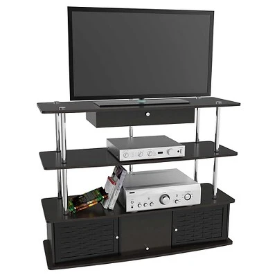 Aspen TV Stand for TVs up to 50" Black - Breighton Home 3 Aspen TV Stand for TVs up to 50" Black - Breighton Home