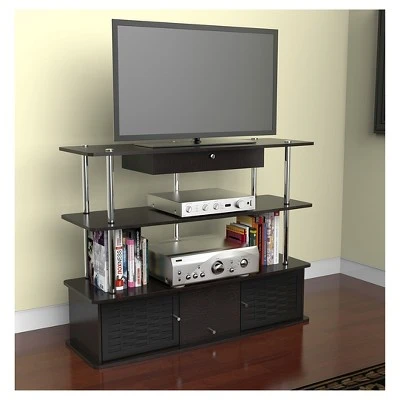 Aspen TV Stand for TVs up to 50" Black - Breighton Home 4 Aspen TV Stand for TVs up to 50" Black - Breighton Home - Image 2