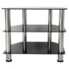 AVF Glass Shelves TV Stand for TVs up to 32" - Silver/Black