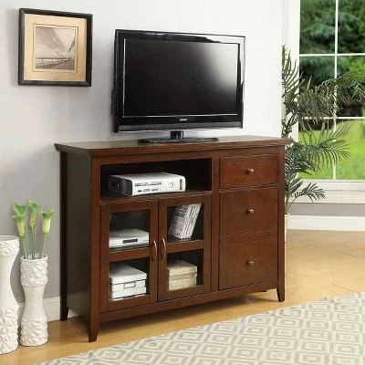 Highlander TV Stand for TVs up to 60" Espresso - Breighton Home 3 Highlander TV Stand for TVs up to 60" Espresso - Breighton Home