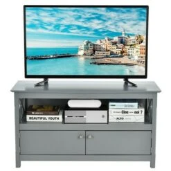 Costway Free Standing TV Cabinet Wooden Console TV Media Entertainment -Cheap TV Stands Store unnamed file 8104