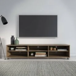 Hollywood TV Stand for TVs up to 85" Brown Wood Grain - CorLiving