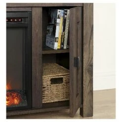 50" Brookside Electric Fireplace TV Console - Room & Joy Ivory