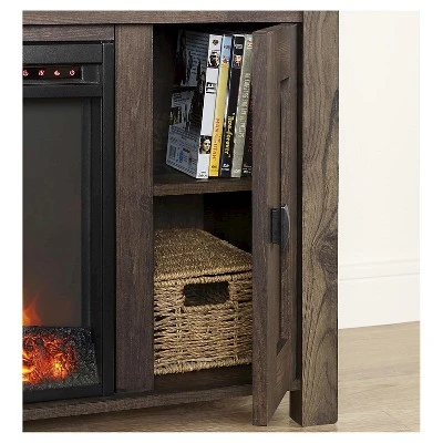 50" Brookside Electric Fireplace TV Console - Room & Joy Ivory 3 50" Brookside Electric Fireplace TV Console - Room & Joy Ivory