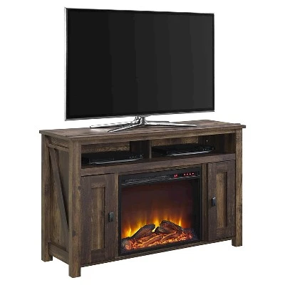 50" Brookside Electric Fireplace TV Console - Room & Joy Ivory 4 50" Brookside Electric Fireplace TV Console - Room & Joy Ivory - Image 2