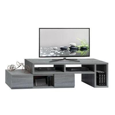Adjustable TV Stand for TVs up to 65" Console Gray - Techni Mobili 9 Adjustable TV Stand for TVs up to 65" Console Gray - Techni Mobili - Image 7