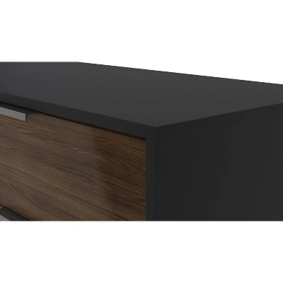 Laos TV Stand for TVs up to 78" Dark Brown/Black - Chique 4 Laos TV Stand for TVs up to 78" Dark Brown/Black - Chique - Image 2
