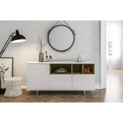 Carson TV Stand for TVs up to 60" White/Walnut - Chique 9 Carson TV Stand for TVs up to 60" White/Walnut - Chique -Cheap TV Stands Store unnamed file 8494