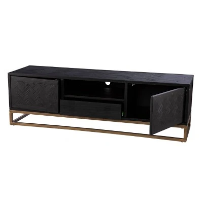 Dogafte Reclaimed Wood TV Stand for TVs up to 63" Black - Aiden Lane 11 Dogafte Reclaimed Wood TV Stand for TVs up to 63" Black - Aiden Lane - Image 9