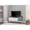 Fairfield TV Stand for TVs up to 70" White/Navy - Chique
