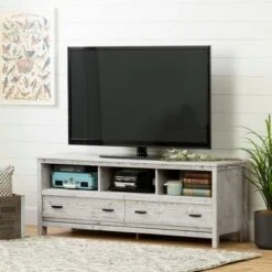 Exhibit TV Stand For TVs Up To 60'' - South Shore Gray