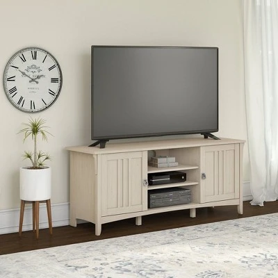 Salinas TV Stand for TVs up to 70" - Bush Furniture Antique White 3 Salinas TV Stand for TVs up to 70" - Bush Furniture Antique White