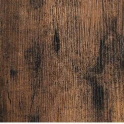 Wooden TV Stand for TVs up to 42" with Two Open Spacious Shelves Brown/Black - Benzara