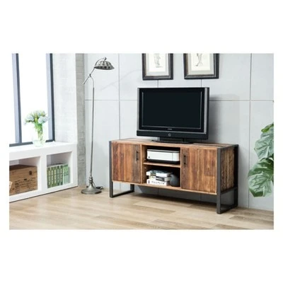 Crawford & Burke Ruffalo TV Stand for TVs up to 70" Reclaimed Brown - Crawford & Burke 16 Crawford & Burke Ruffalo TV Stand for TVs up to 70" Reclaimed Brown - Crawford & Burke - Image 14