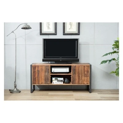 Crawford & Burke Ruffalo TV Stand for TVs up to 70" Reclaimed Brown - Crawford & Burke 17 Crawford & Burke Ruffalo TV Stand for TVs up to 70" Reclaimed Brown - Crawford & Burke - Image 15