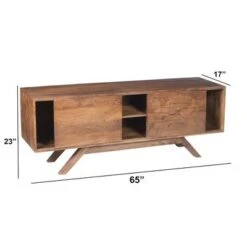 Wooden TV Stand for TVs up to 60" with Wide Storage Brown - The Urban Port -Cheap TV Stands Store unnamed file 8904