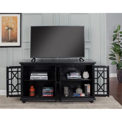 Cassandra 63" TV Stand Antique Black - Martin Svensson Home 6 Cassandra 63" TV Stand Antique Black - Martin Svensson Home - Image 4
