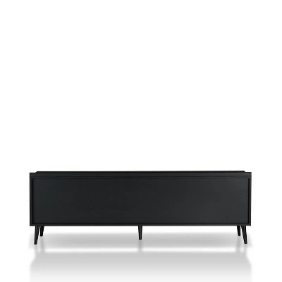 Dominique TV Stand for TVs up to 78" Black/White Oak - miBasics 9 Dominique TV Stand for TVs up to 78" Black/White Oak - miBasics - Image 7