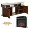 Costway 63'' Fireplace TV Stand W/18'' 1400W Electric Fireplace up to 70'' Walnut -Cheap TV Stands Store unnamed file 901