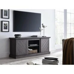 HearthPro Walden Media Console in Weathered Gray -SP6554-OM