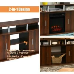 Costway 63'' Fireplace TV Stand W/18'' 1400W Electric Fireplace up to 70'' Walnut 16 Costway 63'' Fireplace TV Stand W/18'' 1400W Electric Fireplace up to 70'' Walnut -Cheap TV Stands Store unnamed file 906