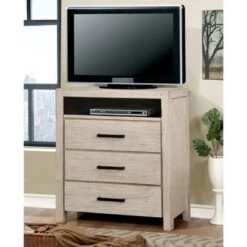 Hayes TV Stand for TVs up to 40" Light Brown White - HOMES: Inside + Out
