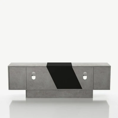 Yang Contemporary TV Stand for TVs up to 70" Cement - miBasics 4 Yang Contemporary TV Stand for TVs up to 70" Cement - miBasics - Image 2