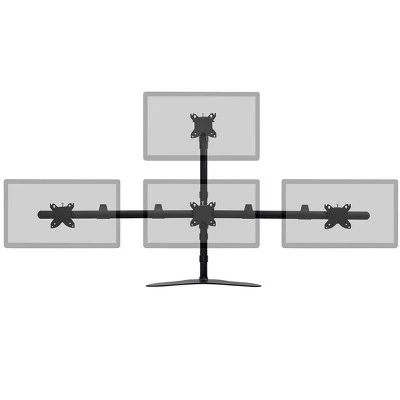 Monoprice Quad Monitor Pyramid Free Standing Desk Mount For 15-30in Monitors | Rotate 360°, Swivel ±60°, Tilt ±12° 3 Monoprice Quad Monitor Pyramid Free Standing Desk Mount For 15-30in Monitors | Rotate 360°, Swivel ±60°, Tilt ±12°