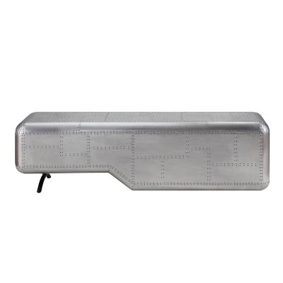 Brancaster TV Stand for TVs up to 70" Aluminum - Acme Furniture 5 Brancaster TV Stand for TVs up to 70" Aluminum - Acme Furniture - Image 3