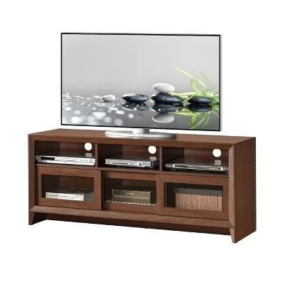 Modern TV Stand for TVs up to 60" with Storage Brown - Techni Mobili 3 Modern TV Stand for TVs up to 60" with Storage Brown - Techni Mobili - Image 2