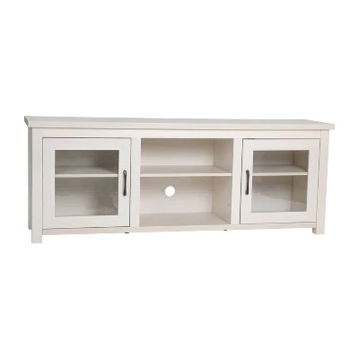 Emma and Oliver TV Stand for up to 80" TV's - 65" Media Console with Classic Full Glass Doors & 3 Adjustable Shelves 15 Emma and Oliver TV Stand for up to 80" TV's - 65" Media Console with Classic Full Glass Doors & 3 Adjustable Shelves - Image 13