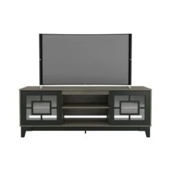 Magnolia 2 Door TV Stand for TVs up to 80" - Nexera Black/truffle -Cheap TV Stands Store unnamed file 9253