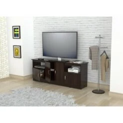 24.6" TV Stand for TVs up to 65" Espresso - Inval