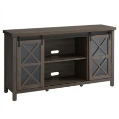 Henn& Hart 58 in. Alder Brown TV Stand - Henn&Hart