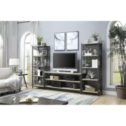 Fairhope Faux Marble Top TV Stand in Black - Lexicon -Cheap TV Stands Store unnamed file 9413