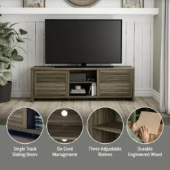 74" Handerson Wood TV Stand for TVs up to 80" - Hillsdale Furniture White/dark Oak 25 74" Handerson Wood TV Stand for TVs up to 80" - Hillsdale Furniture White/dark Oak -Cheap TV Stands Store unnamed file 9485