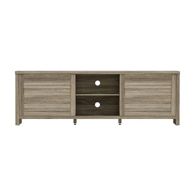 74" Handerson Wood TV Stand for TVs up to 80" - Hillsdale Furniture White/dark Oak 10 74" Handerson Wood TV Stand for TVs up to 80" - Hillsdale Furniture White/dark Oak - Image 8