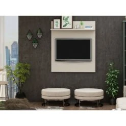 32" Tribeca TV Panel - Manhattan Comfort Off White