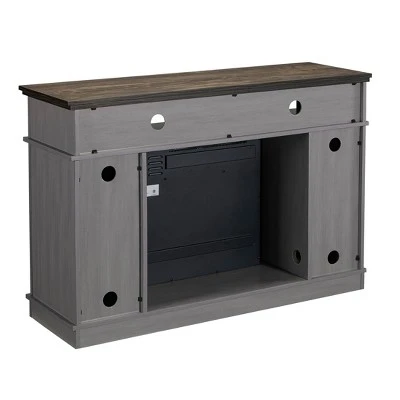 48" TV Stand for TVs up to 55" with Electric Fireplace Gray - Home Essentials 9 48" TV Stand for TVs up to 55" with Electric Fireplace Gray - Home Essentials - Image 7